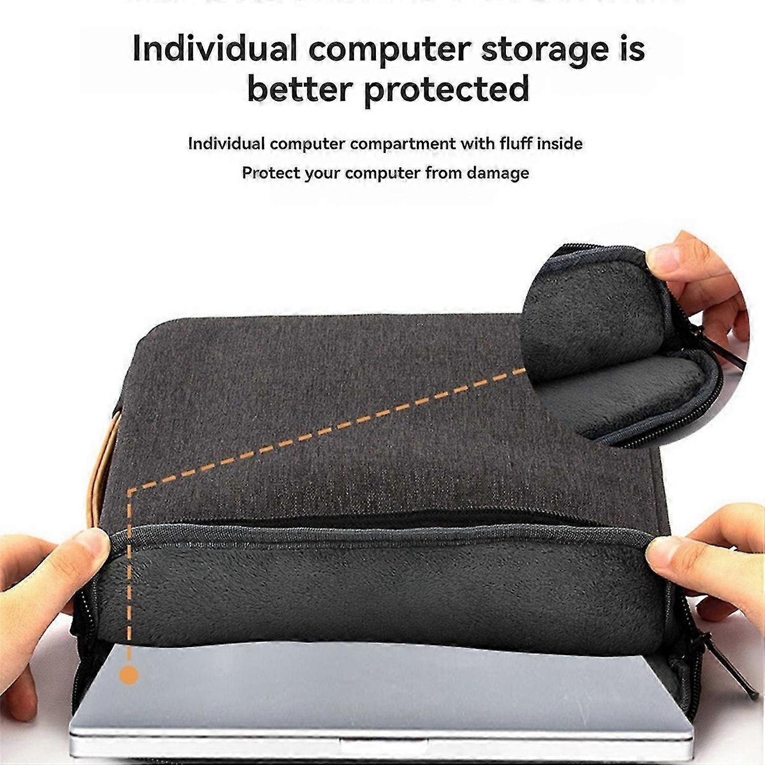 Husa laptop 15.6 inch, negru, poliester, slim, usoara, rezistenta la apa