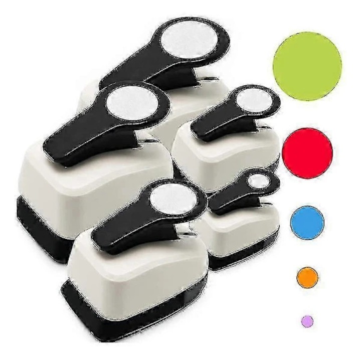 Set perforatoare cerc, 5 dimensiuni, multicolor, 2-5 cm