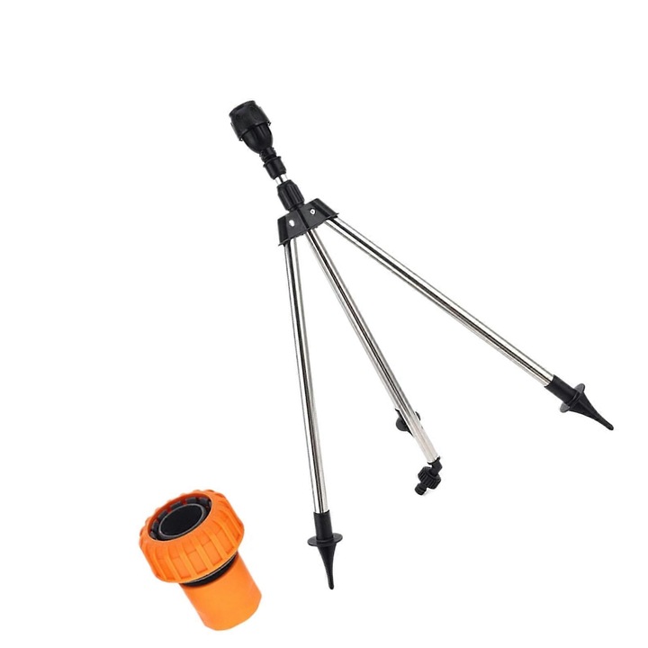 Aspersor tripod rotativ 360°, reglabil, multicolor, 1 inch, set