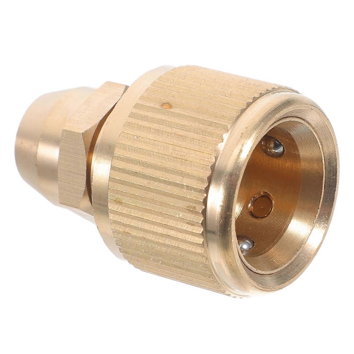 Set 4 conectori furtun alama, 4.3x2.9x2.9cm, auriu, pentru irigare