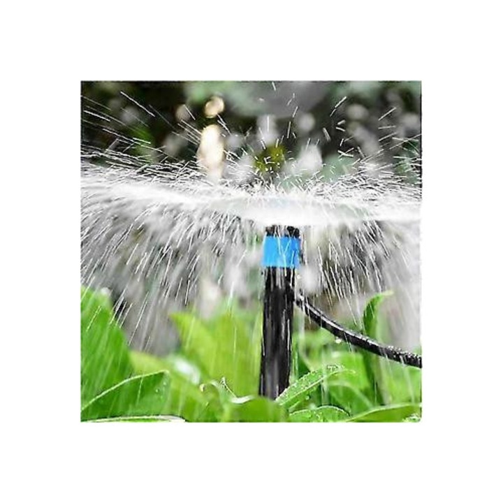 Set 20 aspersoare mini rotative 360 grade plastic albastru negru 4x7mm