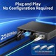 Switch Ethernet 2.5G 4 port 10GbE SFP+ fekete 20x10x3cm