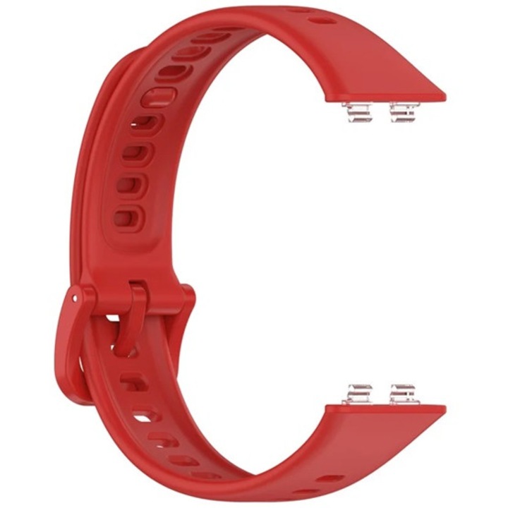 Gigapack pótszíj, egyedi méret, szilikon, piros, kompatibilis: Huawei Band 11 Pro / Band 11
