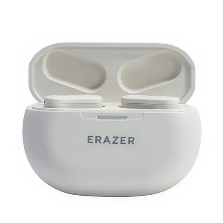 Lenovo erazer etk-a02 bluetooth fülhallgató sztereo, v5.3, tws, zajszűrő, mikrofon + töltőtok, fehér