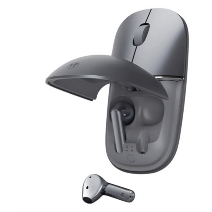 Honor choice mousebuds pro bluetooth fülhallgató sztereo, v5.3, tws, aktív zajszűrő + vezeték nélküli egér, szürke