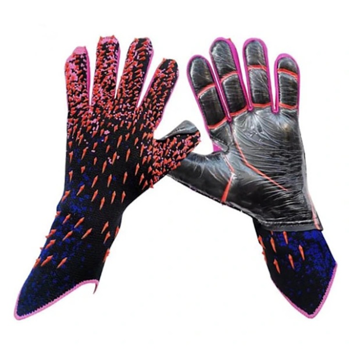Manusi portar fotbal, latex, protectie suplimentara, marime copii, negru