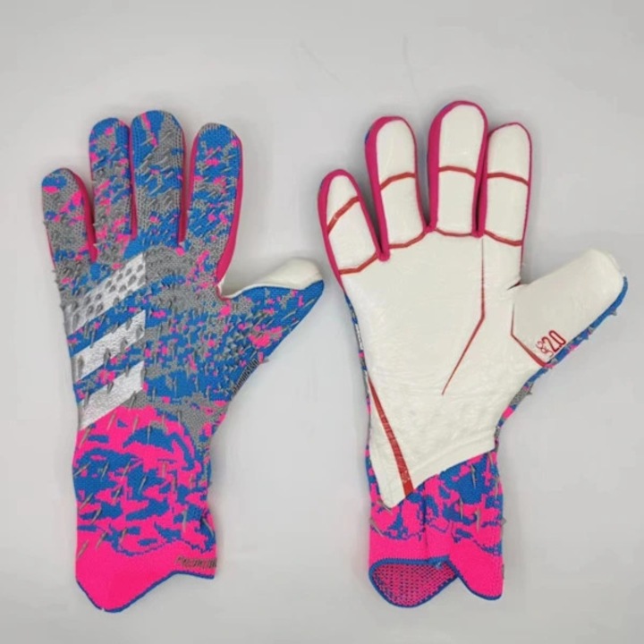 Manusi portar fotbal, verde negru, nylon cauciuc, marime 9