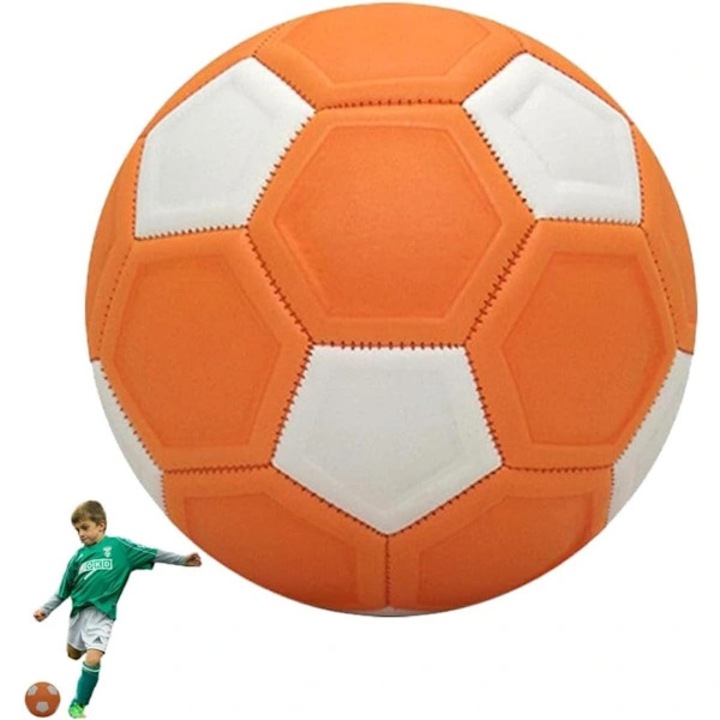 Minge fotbal multicolora cusuta 22x22cm pentru exterior