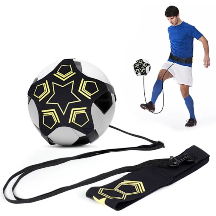 Centura antrenament fotbal 5-claw, reglabila, negru