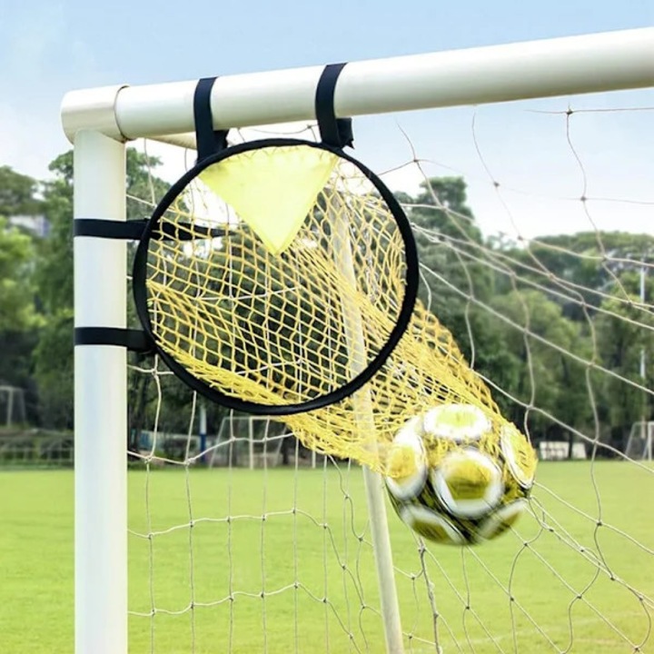 Poarta fotbal pliabila antrenament, galben, 45x60cm