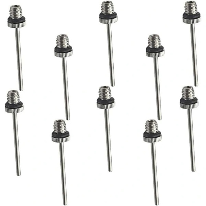 Set 10 ace pompa mingi, portabil, 38x5x2mm, negru