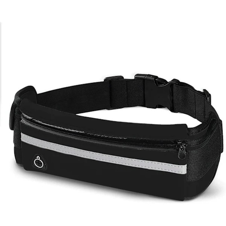 Borseta sport unisex, curea pentru alergare, negru