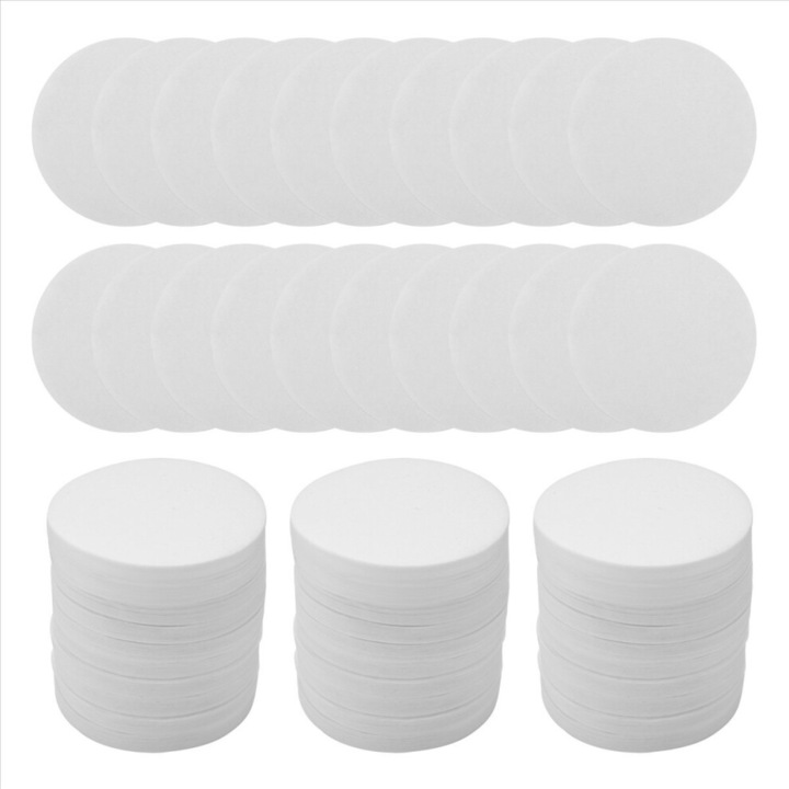 Filtre hartie rotunde cafea 63.5mm set 500 buc alb