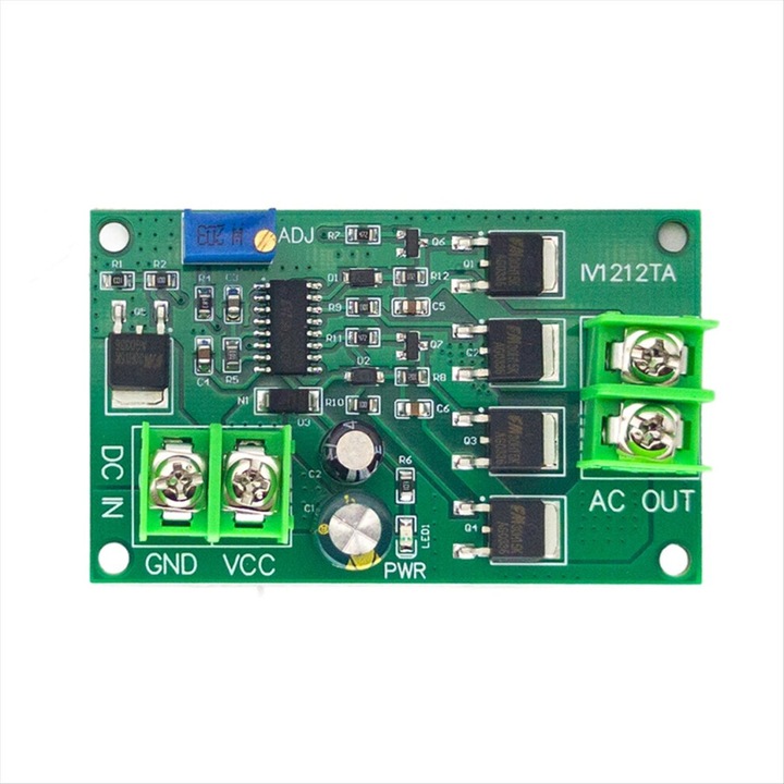 Инвертор DC 12V към AC 12V 200W зелен 66x40x16mm