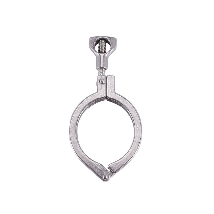 Set 12 cleme sanitare inox 304 cu garnitura silicon 51x64mm argintiu