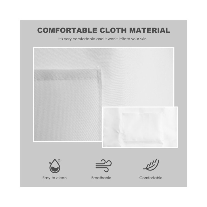 Set sorturi si sepci bucatar copii alb 55x45cm ajustabil 12 piese