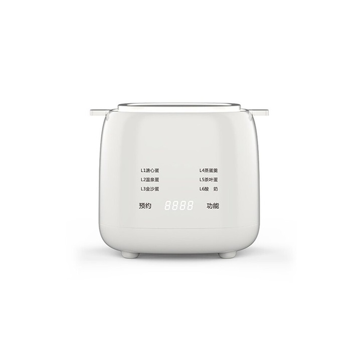Aparat electric pentru oua multifunctional 6 moduri, plastic metal, alb, 220V
