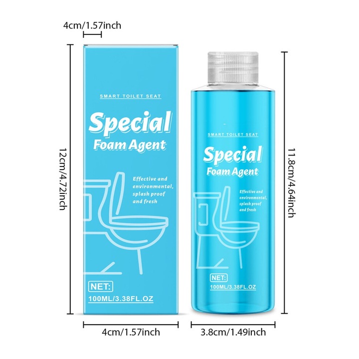 WC hab 100ml, fröccsenésgátló, szagkontroll, könnyű tisztítás