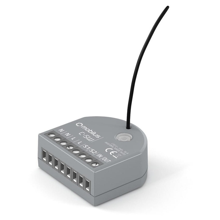 Modul rádió Mobilus COSMO C-SW-2, 2 csatornás, fehér, 230V