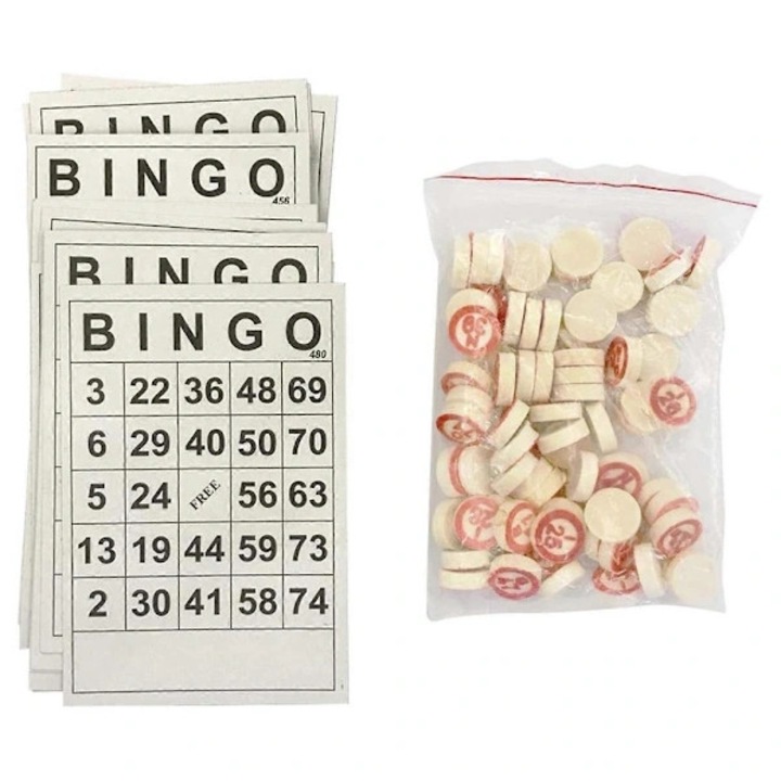 Joc de sah din lemn, loto rusesc, educativ, 15.5x10.5x1cm, piese 1.8x0.4cm