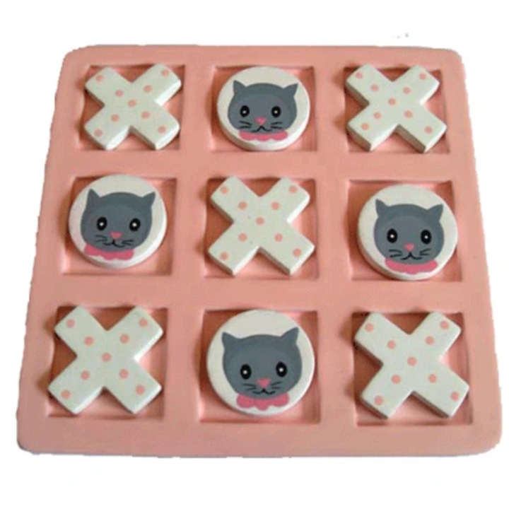 Set sah lemn pisica 15x15cm