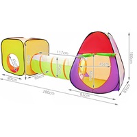 loc de joaca 280cm lungime cu protectie uv pentru copii calitate premium multifunctional pentru interior si exterior cort tunel intermediar si iglu 200 bile multicolore incluse si geanta depozitare cadou imagen 48_0_
0