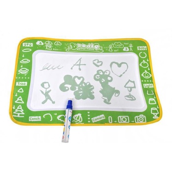 Covoras creativ si interactiv pentru desenul cu apa, Verde Covoras creativ si interactiv pentru desenul cu apa, Verde