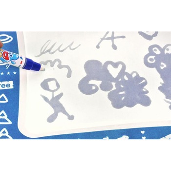 Covoras creativ si interactiv pentru desenul cu apa, 50x50 CM, Albastru Covoras creativ si interactiv pentru desenul cu apa, 50x50 CM, Albastru