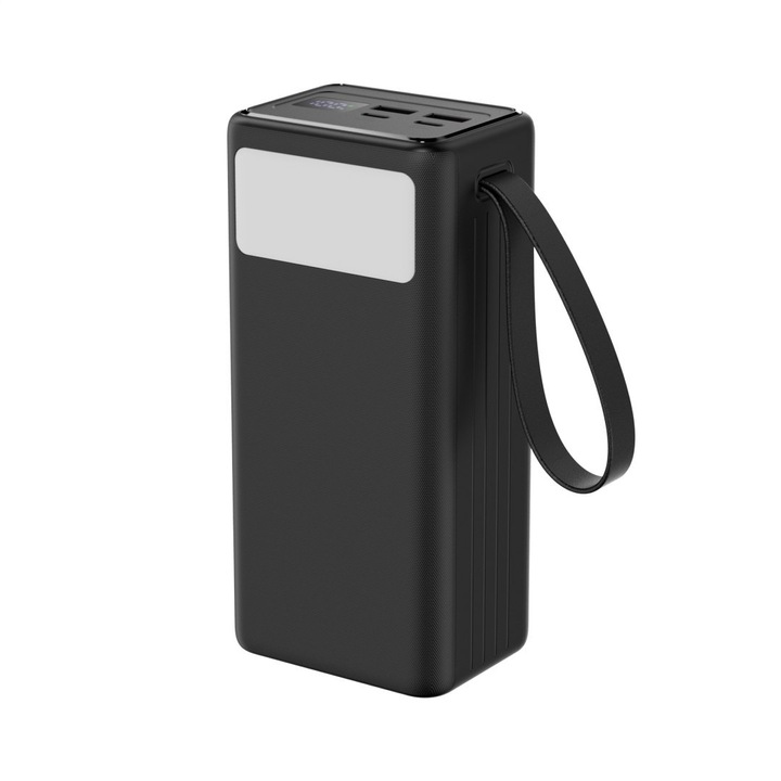 Platinet Power bank 40000mAh 65W digitális USB-C fekete 153x71x54mm