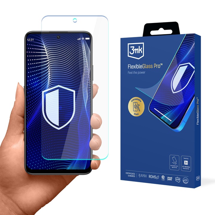 Folie protectie 3mk FlexibleGlass Pro, rezistenta, transparenta, Honor X7D