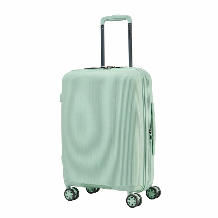GUY LAROCHE PP Kabinbőrönd 20'' 55cm Bővíthető 4 Kerékkel - Zöld