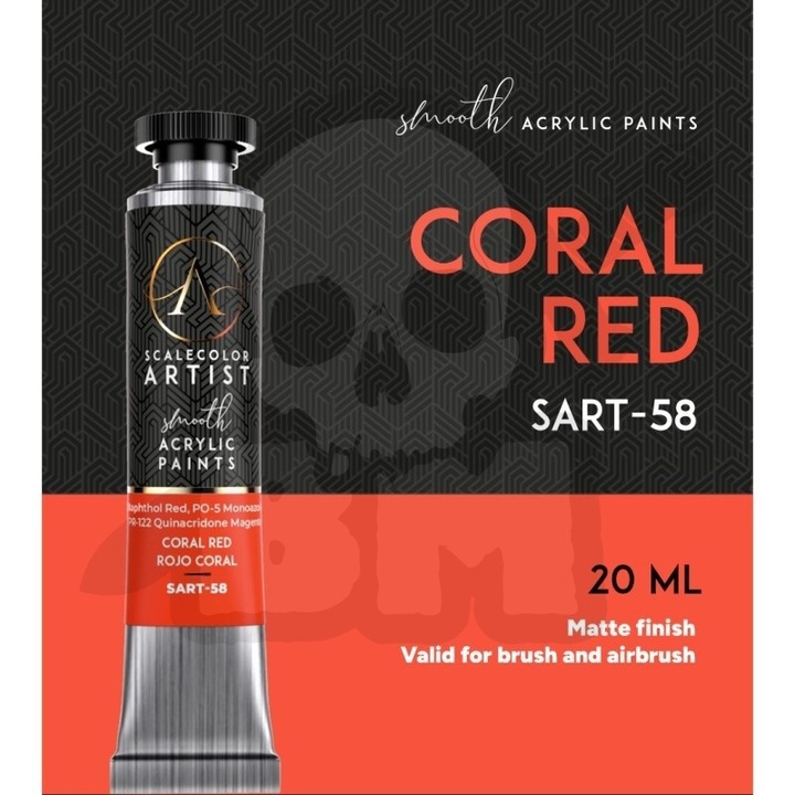 Scale75 Artist Range Akrilfesték Korallpiros 20ml matt