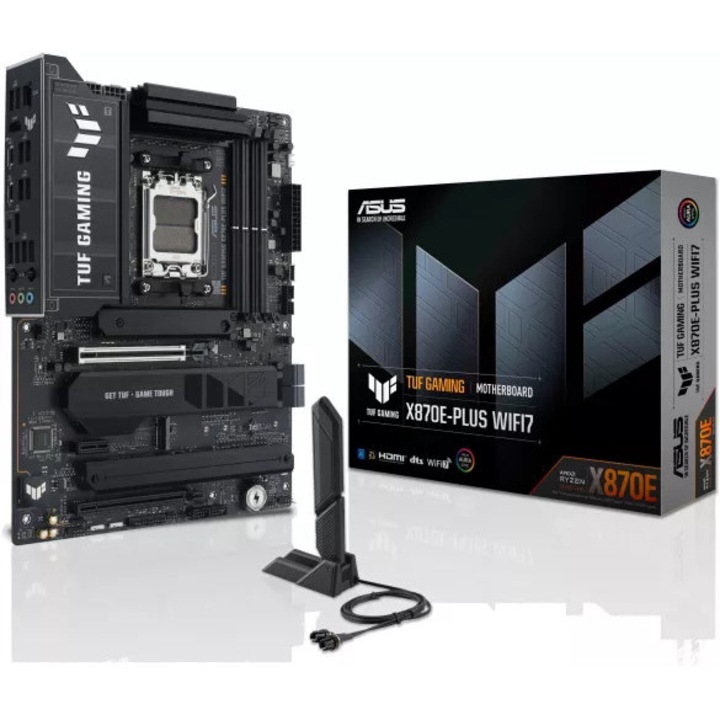 Placa de baza AM5 Asus X870E ATX DDR5 WiFi7 BT5.4 TUF GAMING X870E-PLUS