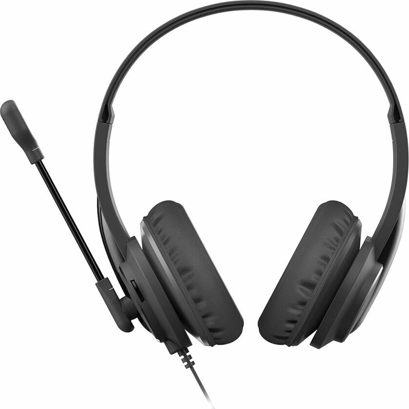 Casti cu fir A4Tech HS-10 negru 40mm 200cm