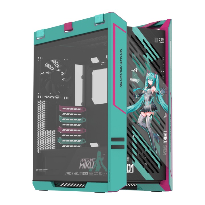 Компютърна кутия ASUS ROG Strix Helios II Hatsune Miku Edition E-ATX Mid-Tower ROG-HEL-II-HM