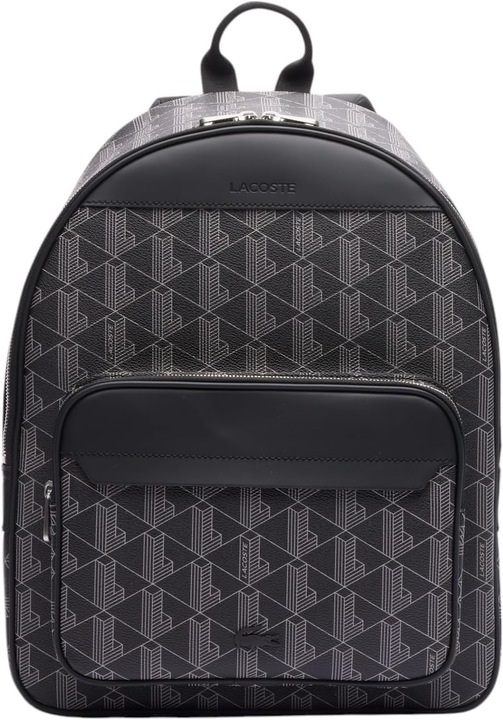Lacoste, Rucsac mic din material textil in relief Blend Concept rucsac, Negru