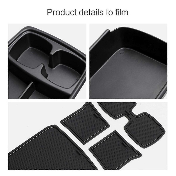 Cutie depozitare sub cotiera auto, negru, plastic, 2023 Kia EV6