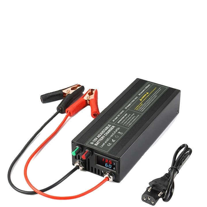 Redresor baterii litiu 60A ajustabil 12V EU plug
