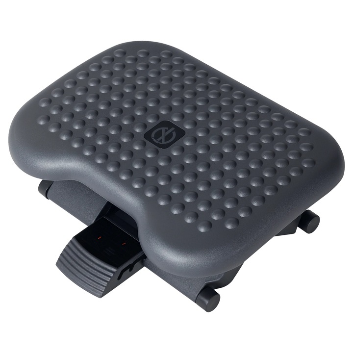 Suport ergonomic pentru picioare, spuma densa, reglabil, 45x35x10cm, negru