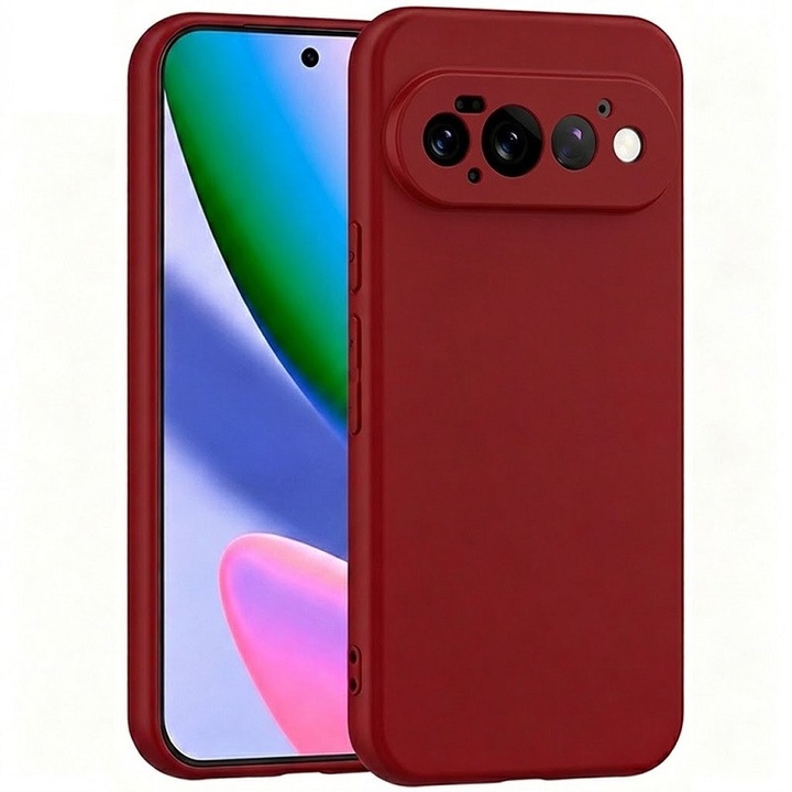 Husa pentru Google Pixel 11 PRO OEMG® Silicon case, protectie militara, interior din microfibra-Rosu corai