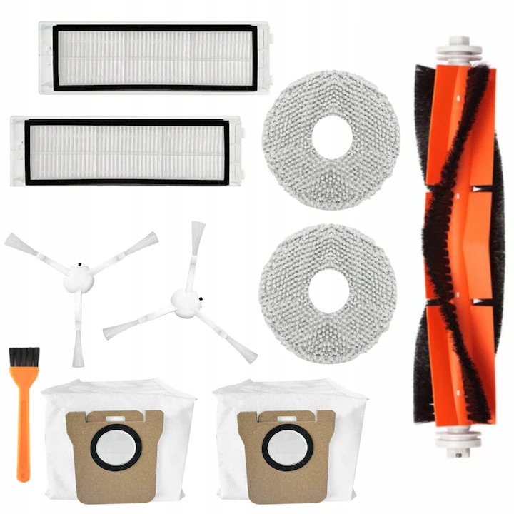 Комплект аксесоари четки филтри мопове торбички за прах за Xiaomi Mi Robot Vacuum X10 X20, многоцветен