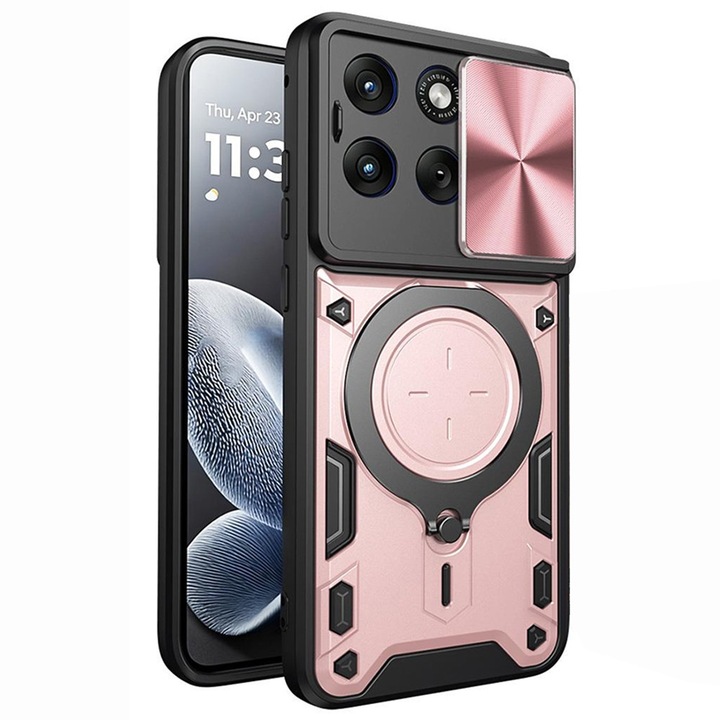 Husa pentru Motorola Edge 70 Fusion - Techsuit CamGuard Pro - Rose Gold