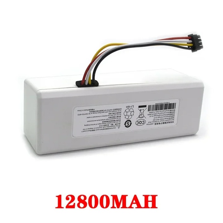Acumulator de schimb pentru aspirator robot, P1904-4S1P, Li-ion 14, 4 V, Capacitate mare 12800 mAh, Compatibil cu 1C/E20/SKV4093GL/STYTJ01ZHM