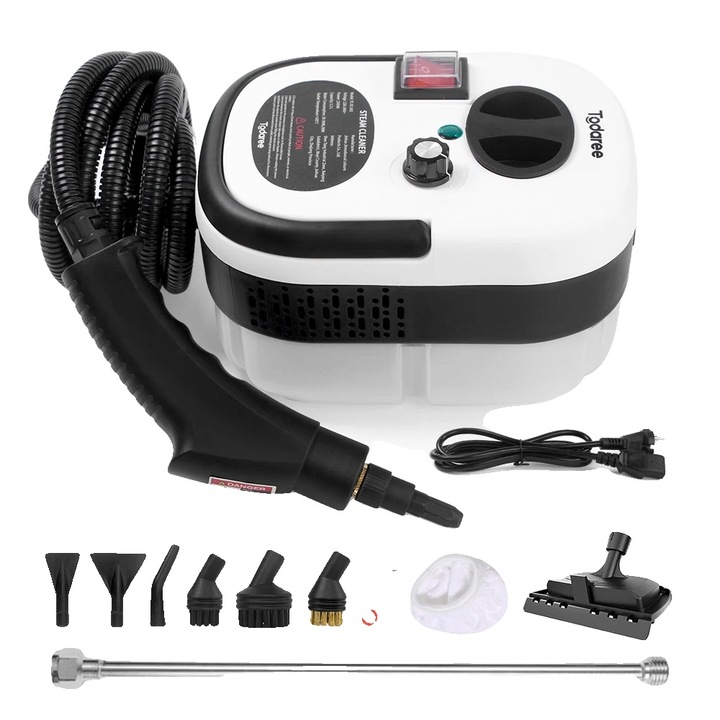 Aparat de curatat cu abur 2500W alb 15s 3bar 6 niveluri