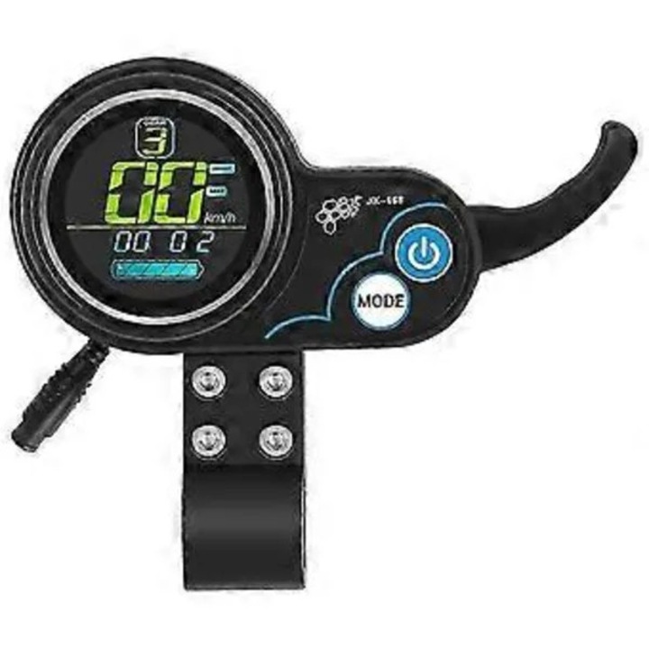 Display LCD / panou de control pentru trotineta electrica Model -168, regulator de viteza, maneta de acceleratie, compatibil cu 36V/48V, negru, 1 buc.