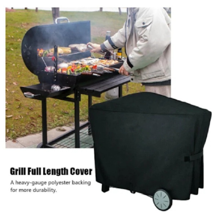 Hordozható grill védőhuzat, vízálló, UV-álló, fekete