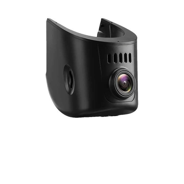 4K autós kamera, alkalmazásvezérlés, 64GB kártya, műanyag, 150° látószög