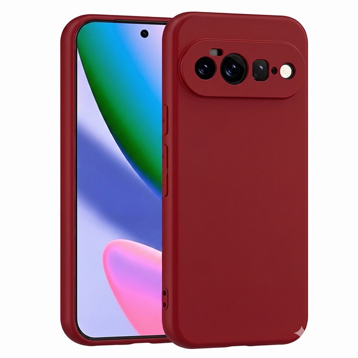 Husa pentru Google Pixel 11 PRO XL OEMG® Silicon case, protectie militara, interior din microfibra-Rosu corai
