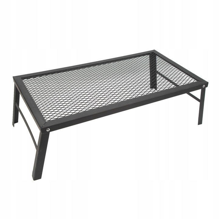 Gratar pliabil pentru foc OEM, rezistent, compact, negru, 27x27cm