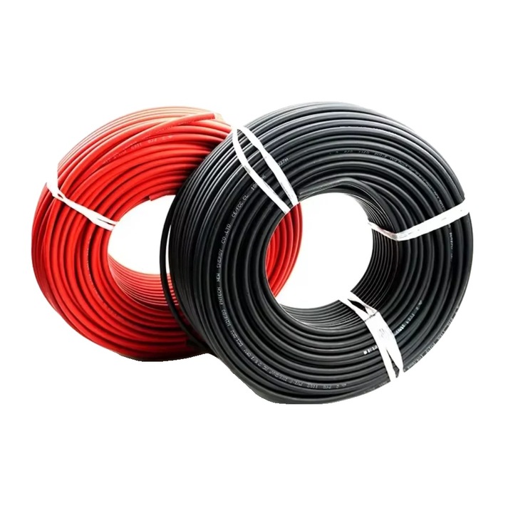 Cablu solar cupru cositorit, dublu izolat, alb, 6mm2, 230m